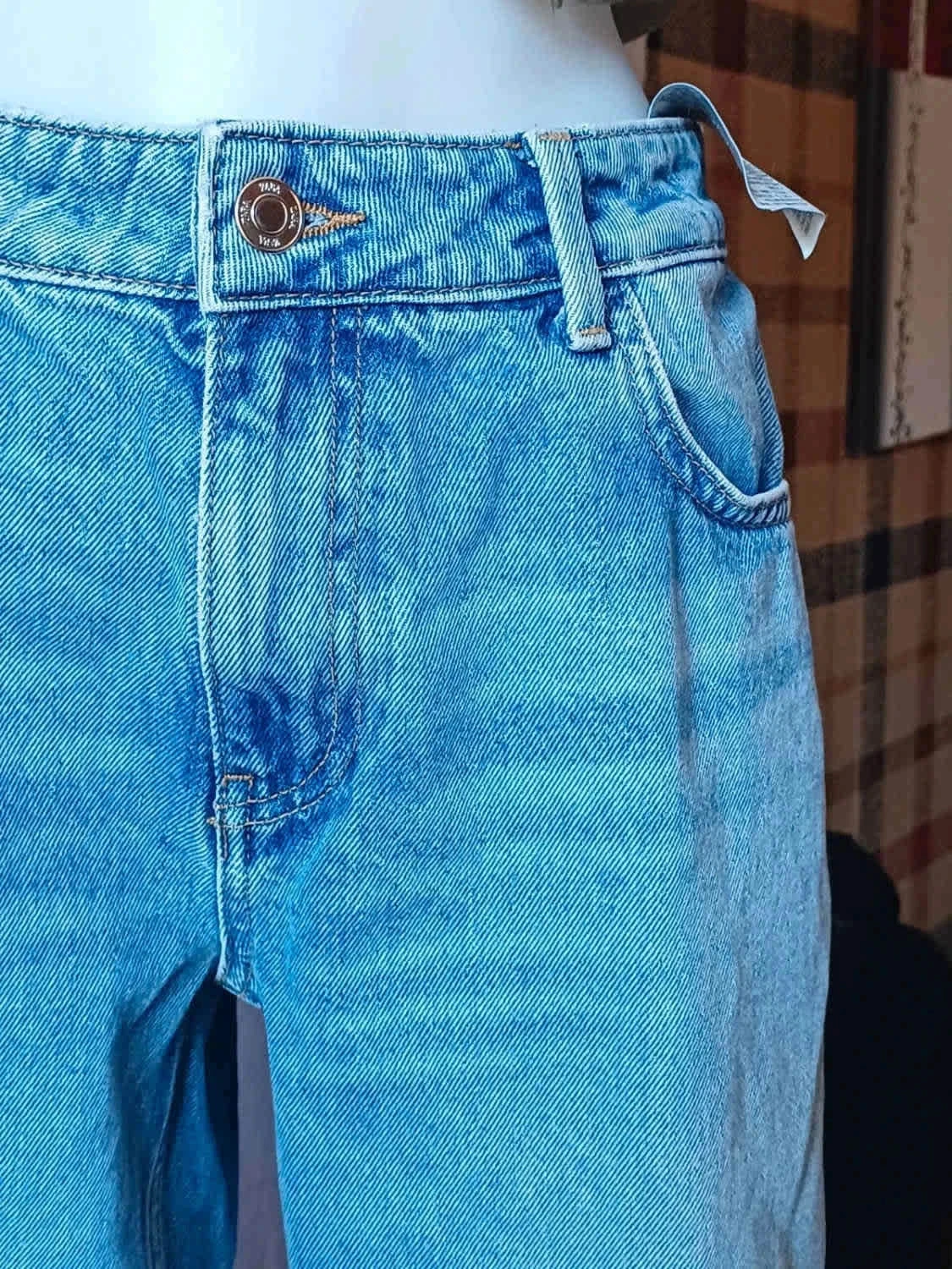Jean straight Zara de cintura alta talla 40 – photo 4
